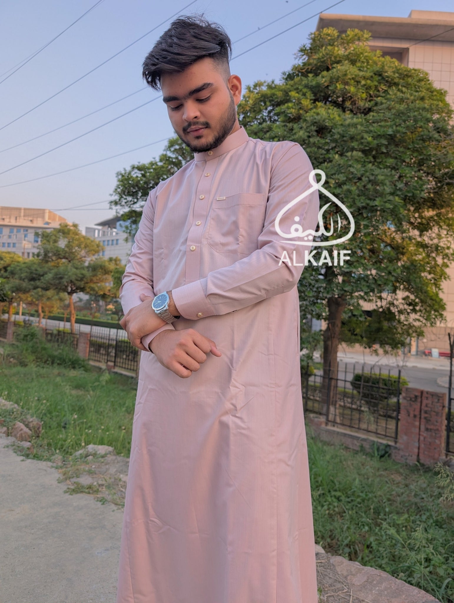 Pink kalidar jubba/thobe